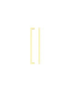 Brushed Gold Square Block Cabinet Handle c/c 224mm | TDFPS-224-BG
