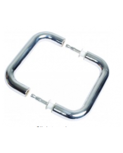 225x22mm dia. Satin Stainless Steel Solid Section Back to Back Pull Handle