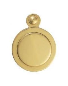 32mm Polished Brass Covered Victorian Escutcheon