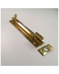 100x32mm Polished Brass Necked Barrel Bolt