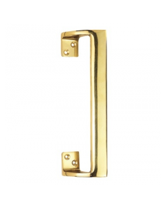225mm length Polished Brass Oval Grip Pull Handle