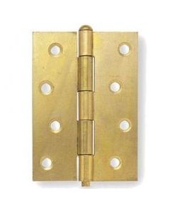 Pair 100mm Electro Brassed Loose Pin 1840 Hinges