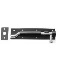 Only 150mm Black Japanned Necked Tower Bolt