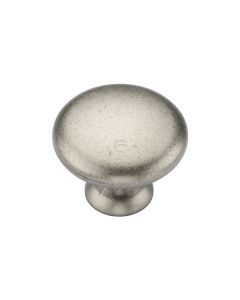 Distressed Pewter Classic Round Knob - 30mm  | TK4226-030-DPW