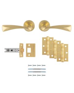Satin Brass Sintra Latch Pack - Ultimate Door Pack