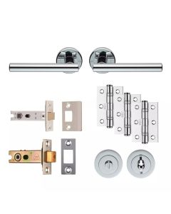 Polished Chrome Faro Bathroom Pack - Ultimate Door Pack