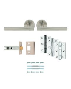 Satin Nickel Faro Latch Pack - Ultimate Door Pack