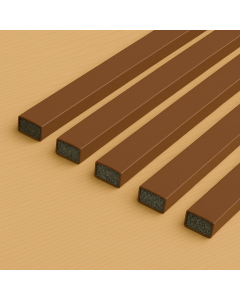 Fire Door Intumescent Strip Brown 15mm x 4mm x 1050mm Single Door Pack