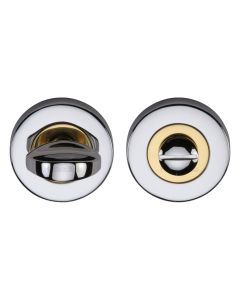 Polished Chrome/Brass Round Bathroom Turn & Release - V0678