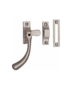 Heritage Brass Satin Nickel Casement Window Fastener - Ball Design