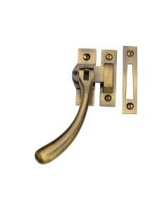 Heritage Brass Antique Brass Lockable Casement Window Fastener - Ball Design
