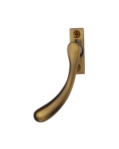 Heritage Brass Antique Brass Lockable Left-Handed Espagnolette - Ball Design