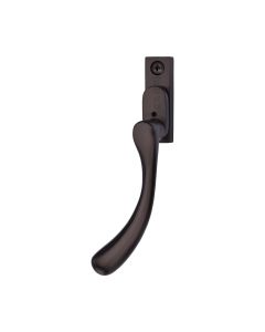Heritage Brass Matt Bronze Lockable Left-Handed Espagnolette - Ball Design