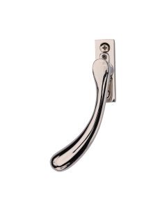 Heritage Brass Polished Nickel Finish Lockable Left-Handed Espagnolette - Ball Design