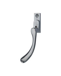 Heritage Brass Satin Chrome Lockable Left-Handed Espagnolette - Ball Design