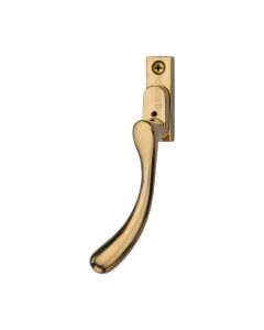 Heritage Brass Unlacquered Brass Lockable Left-Handed Espagnolette - Ball Design
