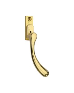 Heritage Brass Polished Brass Lockable Right-Handed Espagnolette - Ball Design