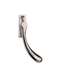 Heritage Brass Polished Nickel Finish Lockable Right-Handed Espagnolette - Ball Design