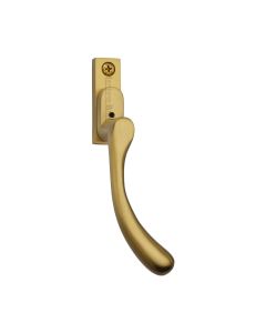 Heritage Brass Satin Brass Lockable Right-Handed Espagnolette - Ball Design