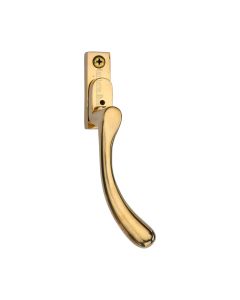 Heritage Brass Unlacquered Brass Lockable Right-Handed Espagnolette - Ball Design