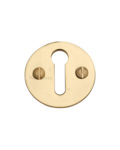 Polished Brass Standard Key Escutcheon Round - V1010