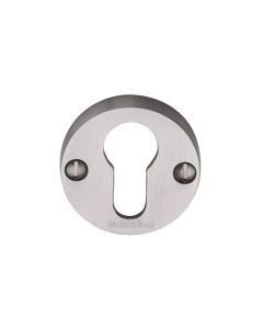 Satin Nickel Euro Profile Cylinder Escutcheon Round - V1012