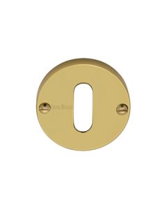 Polished Brass Standard Key Escutcheon Round - V1014