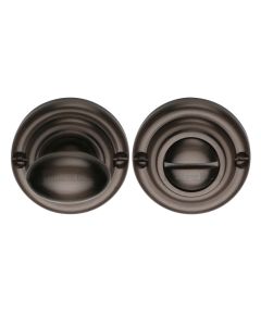 Matt Bronze Round Bathroom Turn & Release - V1015