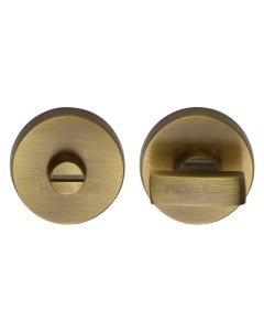 Antique Brass Round Bathroom Turn & Release - V1018