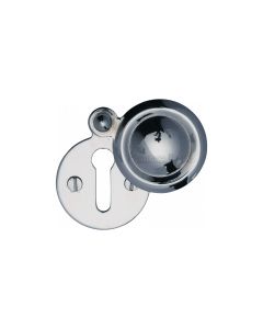 Polished Chrome Standard Covered Key Escutcheon Round - V1020 