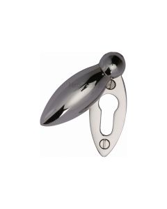 Polished Nickel Finish Standard Covered Key Escutcheon Oval - V1022