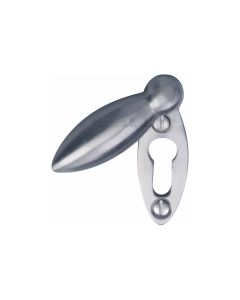 Satin Chrome Standard Covered Key Escutcheon Oval - V1022
