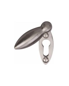 Satin Nickel Standard Covered Key Escutcheon Oval - V1022