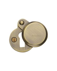 Antique Brass Heritage Brass Covered Keyhole Round