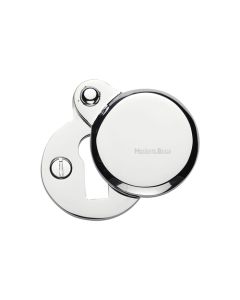 Polished Chrome Heritage Brass Covered Keyhole Round