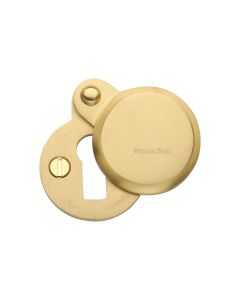 Satin Brass Heritage Brass Covered Keyhole Round