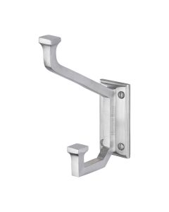 Heritage Brass Satin Chrome  Rectangular Hat and Coat Hook  |  V1053-SC