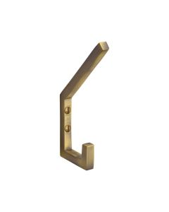Heritage Brass Antique Brass  Square Double Hat and Coat Hook  |  V1055-AT