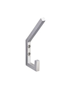 Heritage Brass Satin Chrome  Square Double Hat and Coat Hook  |  V1055-SC