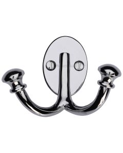 Heritage Brass Polished Chrome Ball Double Hook | V1063-PC
