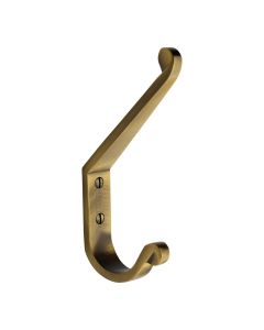 Heritage Brass Antique Brass Angular Hat & Coat Hook  |  V1066-AT