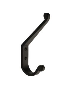 Heritage Brass Matt Black Angular Hat & Coat Hook  |  V1066-BKMT