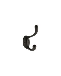 Heritage Brass Matt Black Classic Hat & Coat Hook | V1068 100-BKMT