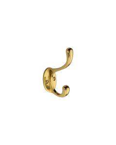 Heritage Brass Polished Brass Classic Hat & Coat Hook | V1068 100-PB