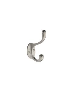 Heritage Brass Satin Chrome Classic Hat & Coat Hook  |  V1068 100-SC