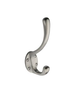 Heritage Brass Satin Chrome Classic Hat & Coat Hook  |  V1068 142-SC