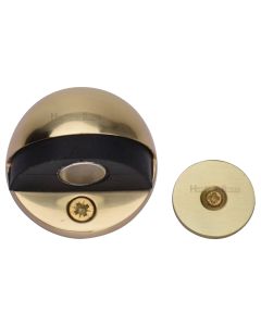 Heritage Brass Polished Brass Round Shielded Magnetic Door Stop  | V1080 MAG-PB