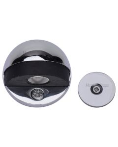 Heritage Brass Polished Chrome Round Shielded Magnetic Door Stop  | V1080 MAG-PC
