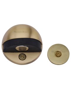Heritage Brass Satin Brass Round Shielded Magnetic Door Stop  | V1080 MAG-SB