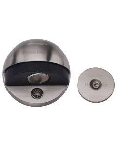 Heritage Brass Satin Nickel Round Shielded Magnetic Door Stop  | V1080 MAG-SN